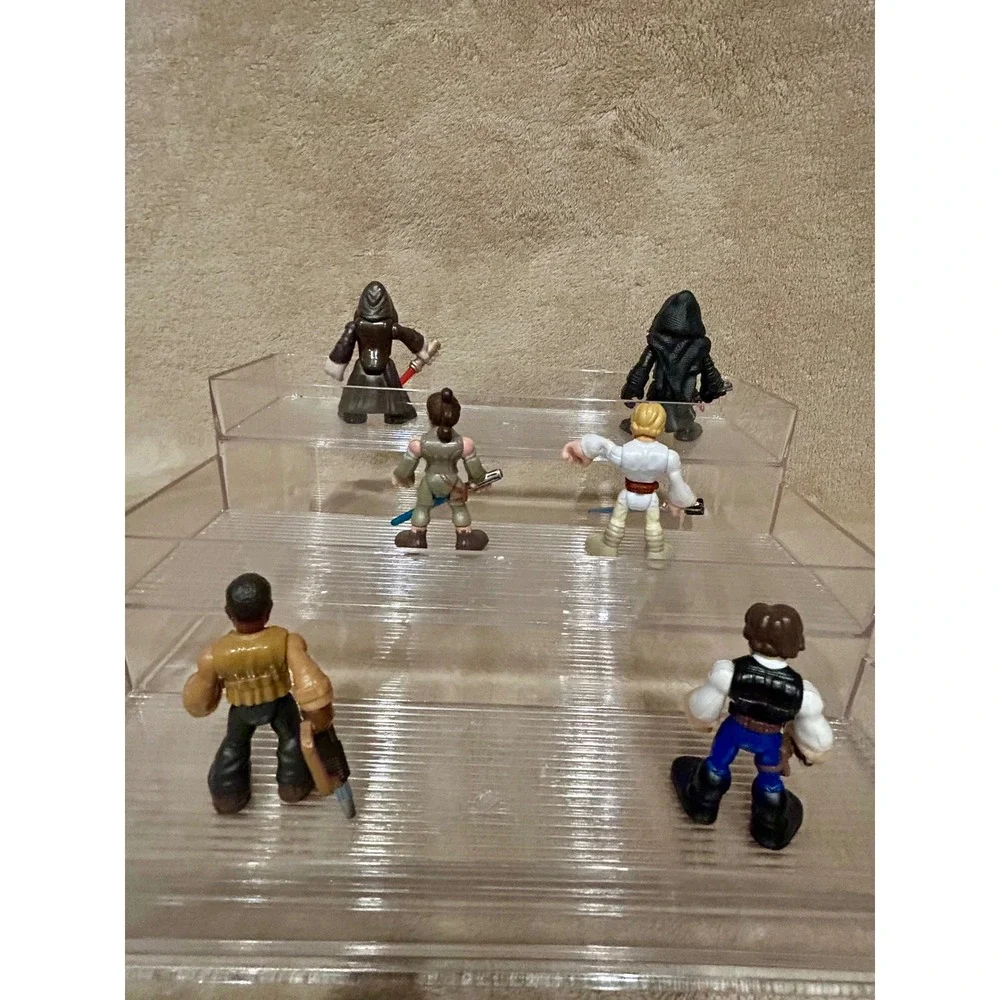 Star Wars Galactic Heroes Figure Lot of 6 Kylo Ren Rey Finn Luke Han Solo Hasbro